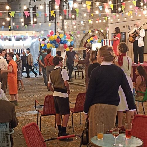 Festa del paese ambientazione in costume